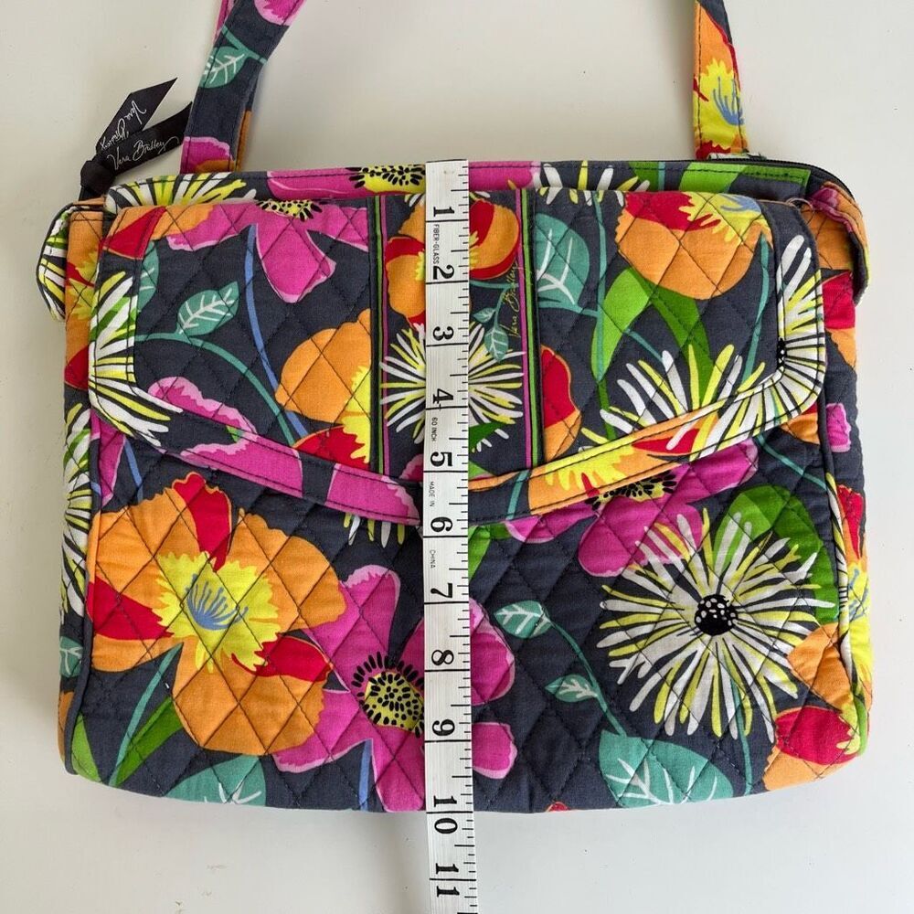 Vera Bradley Jazzy Blooms Tablet iPad Hipster Crossbody Floral Retired Pattern - Picture 8 of 9